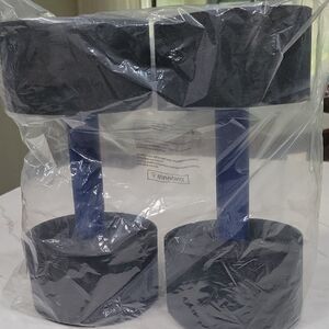 Pair of Blue and Black Adjustable Dumbbells